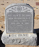 DeVane grave marker